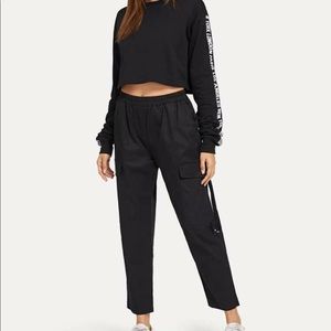 Black utility pants